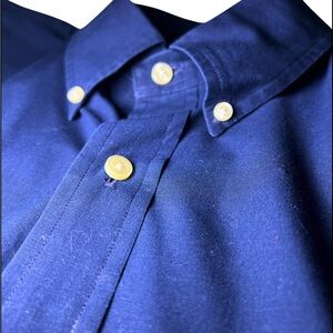 Polo Ralph Lauren Men’s Shirt, Solid Blue, Size XXL, 18 1/2 Neck Like New!